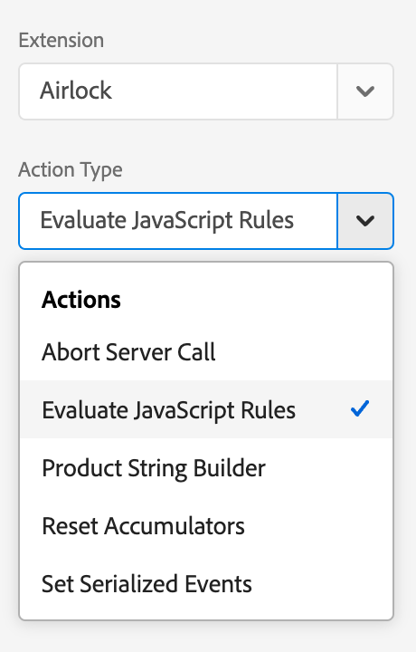 Airlock Rule Action Types
